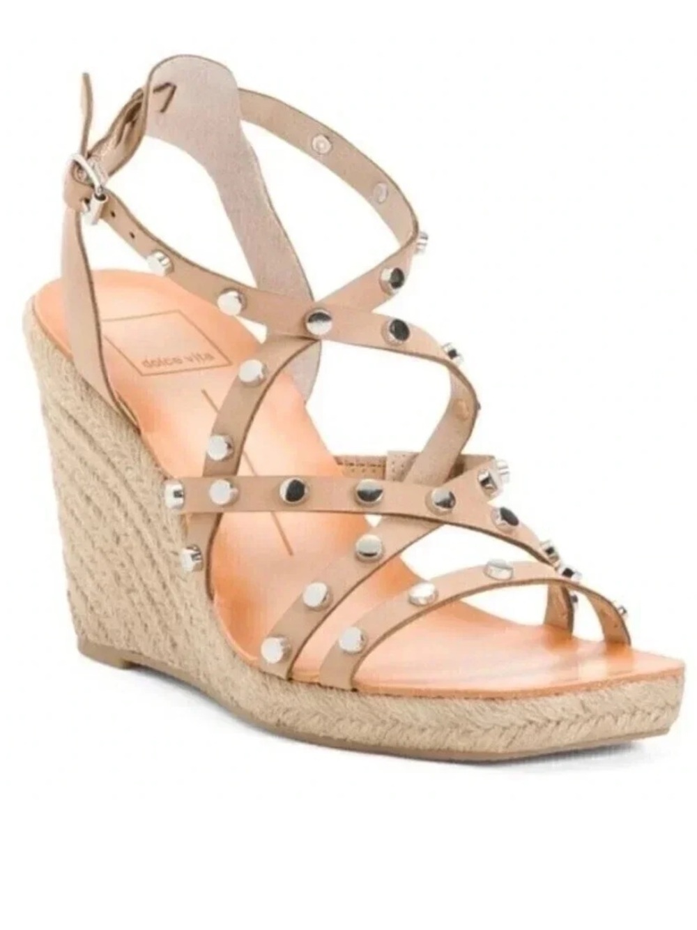 Dolce VITA Studded Maxton Wedge Sandal 10